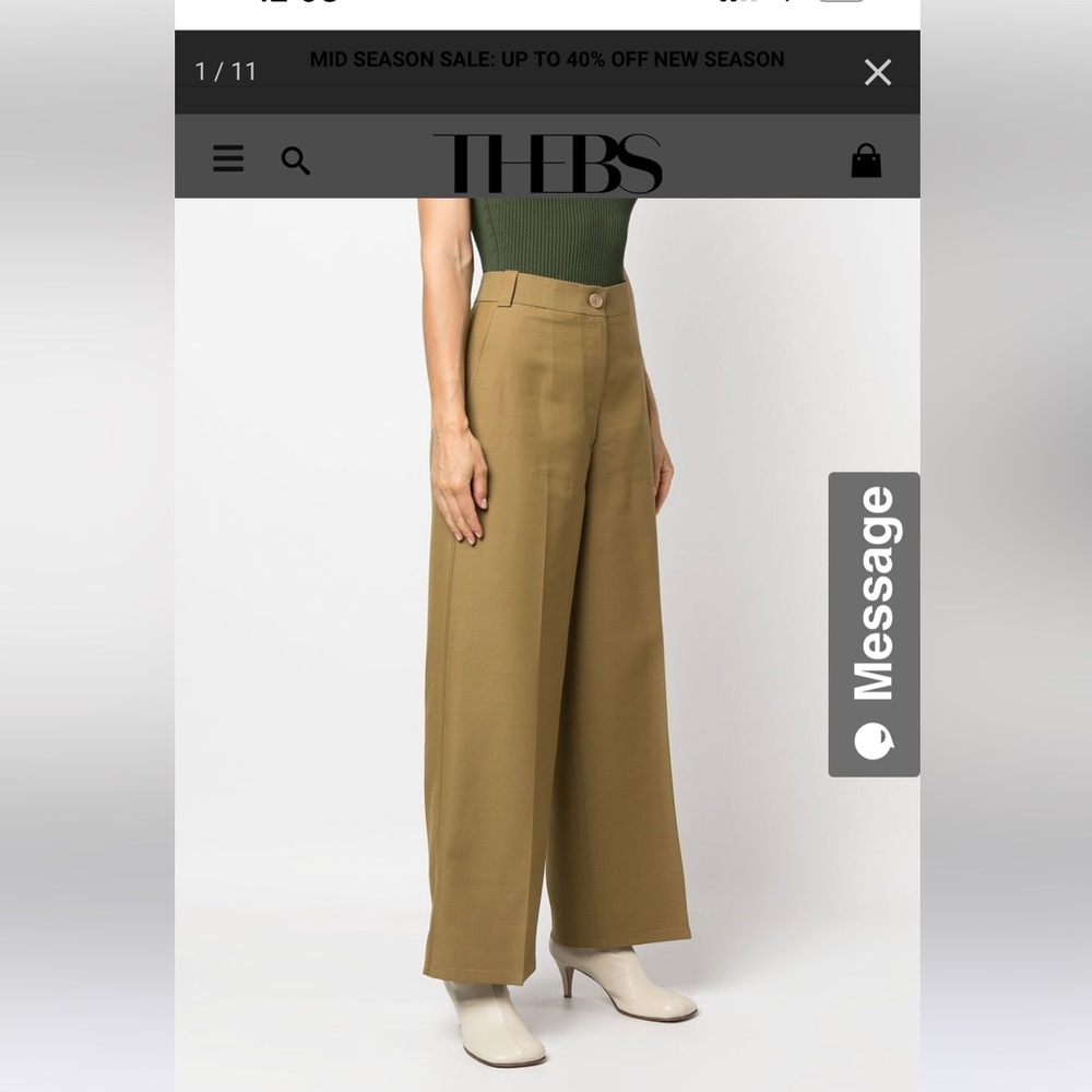 KHAITE Ian wide-leg trousers